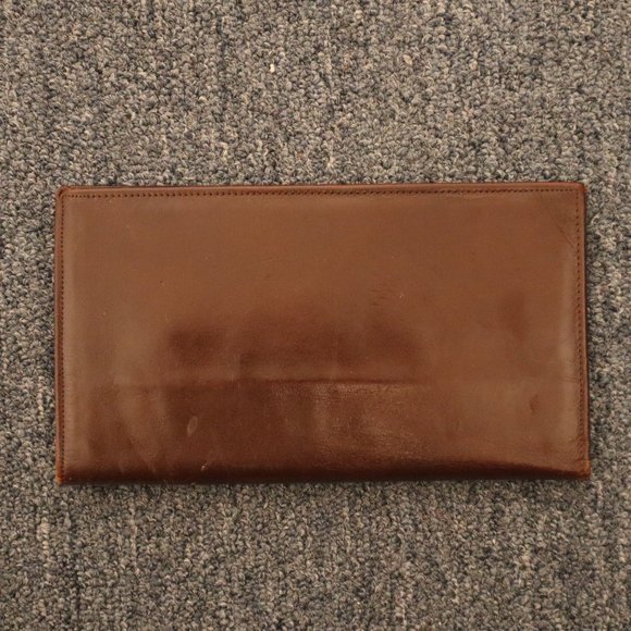 Prince Gardner Polished Cowhide - Passport Wallet - Brown - 7 7/8" x 4 1/2" - Picture 3 of 3